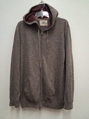 Today Is Beautiful Ron Herman Hooded Sweater 100% Cashmere  Anthropologie XL